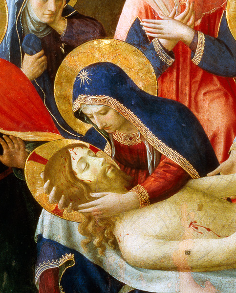 Deposition from the Cross, detail of the Virgin Mary od Fra Beato Angelico