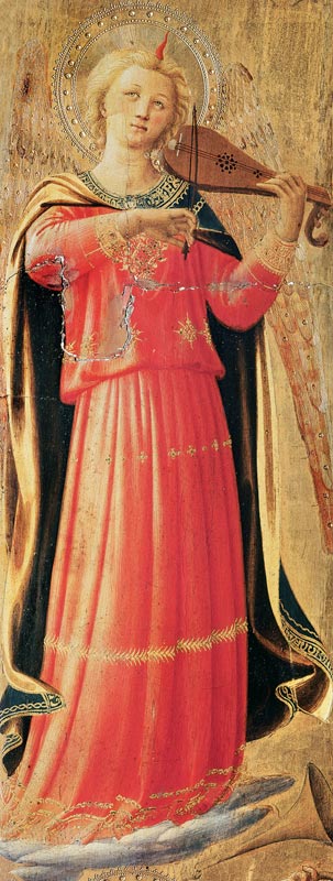 Angel playing instruments od Fra Beato Angelico