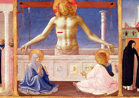 Christ Rising from his Tomb, detail of the predella panel of the Coronation of the Virgin, c.1430-32 od Fra Beato Angelico