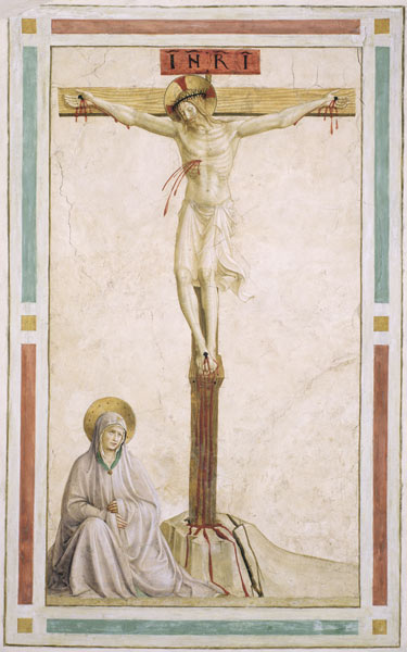Crucifixion, from cell 22 od Fra Beato Angelico