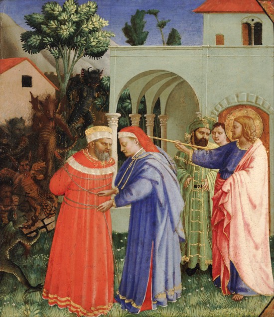 The Apostle Saint James the Greater Freeing the Magician Hermogenes od Fra Beato Angelico