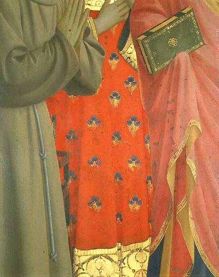 Detail from the Annalena Altarpiece (tempera and gold leaf on panel) (detail of 43957) od Fra Beato Angelico