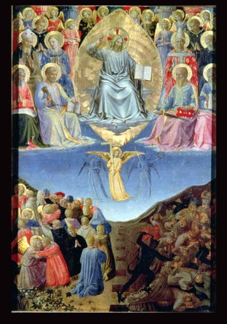 The Last Judgement, central panel from a Triptych od Fra Beato Angelico