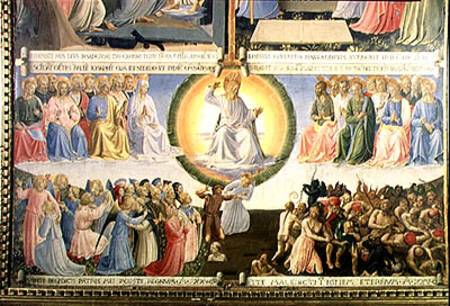 The Last Judgement, detail from panel four of the Silver Treasury of Santissima Annunziata od Fra Beato Angelico