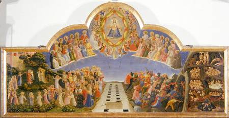 The Last Judgement (tempera & gold on panel) od Fra Beato Angelico