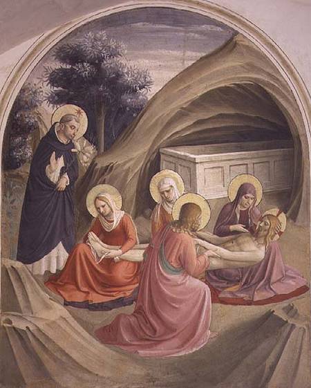 Lamentation over the Body of Christ, with St. Dominic od Fra Beato Angelico