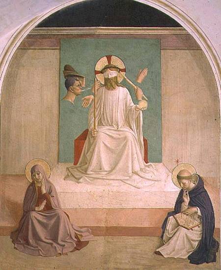 The Mocking of Christ with the Virgin and St. Dominic od Fra Beato Angelico