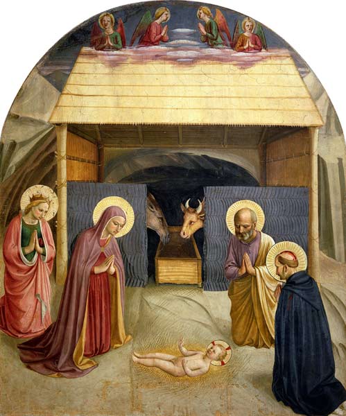 Nativity, with St. Catherine of Alexandria and St. Peter the Martyr od Fra Beato Angelico