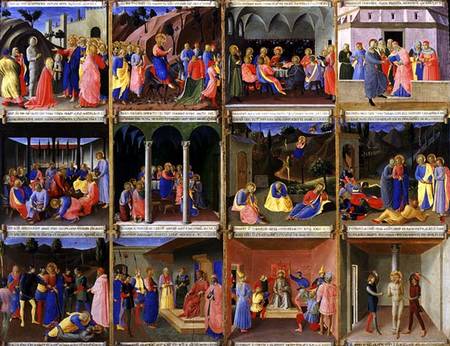 Scenes from the Life of Christ, panel three from the Silver Treasury of Santissima Annunziata od Fra Beato Angelico