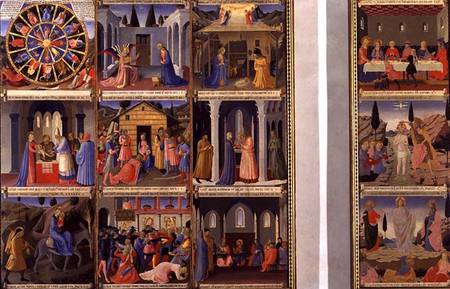 Scenes from the Life of Christ, panels one and two from the Silver Treasury of Santissima Annunziata od Fra Beato Angelico
