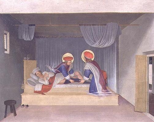 The Miracle of the Deacon Justinian, from the predella of the San Marco altarpiece, 1440 (tempera on od Fra Beato Angelico