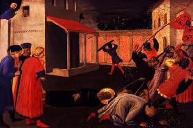 The Martyrdom of St. Mark, predella from the Linaiuoli Triptych, 1433 (tempera on panel)
