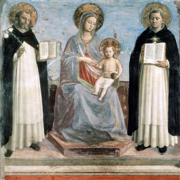 Virgin and Child with Saints Dominicus and Thomas Aquinas od Fra Beato Angelico
