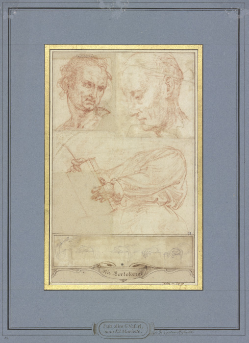 Der Heilige Markus sowie ein Mönch sowie weitere Studien od Fra Bartolommeo