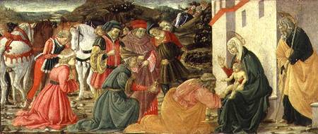 The Adoration of the Magi, a predella panel od Fra Diamante