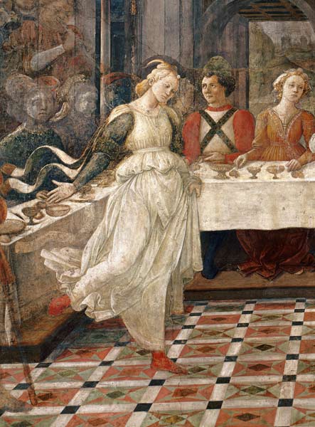 Salome dancing at the Feast of Herod, detail of the fresco cycle of the Lives of the SS. Stephen and od Fra Filippo Lippi
