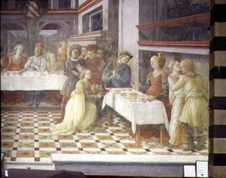 The Feast of Herod (fresco) od Fra Filippo Lippi