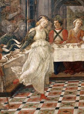Salome dancing at the Feast of Herod, detail of the fresco cycle of the Lives of the SS. Stephen and