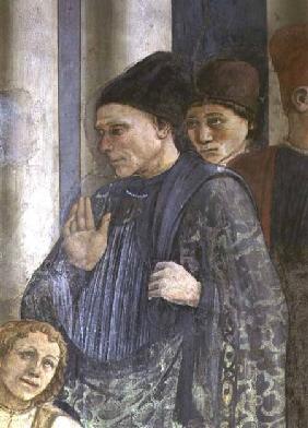 The Celebration of the Relics of St. Stephen (detail) 1452-66 (fresco)