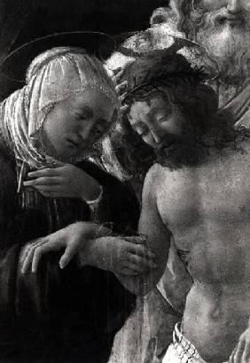 The Entombment, detail of the Virgin and Christ