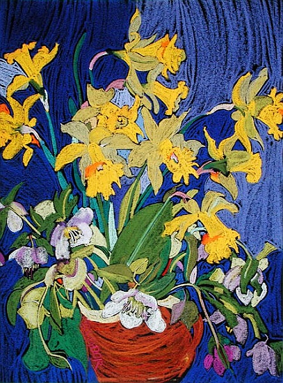 Daffodils with Jug od  Frances  Treanor