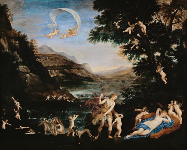 Adonis Led to Venus by Cherubs od Francesco Albani