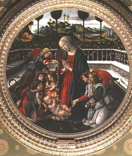 Adoration of the Christ Child od Francesco Botticini