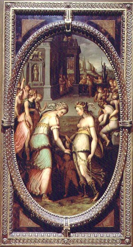 Juno borrowing the Girdle of Venus od Francesco del Coscia