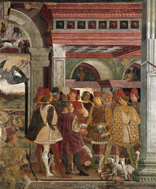 The Triumph of Venus: April from the Room of the Months od Francesco del Cossa