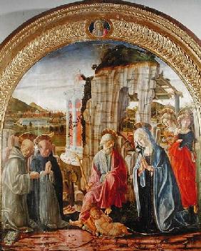 Adoration of the Child by St. Ambrose and St. Bernard