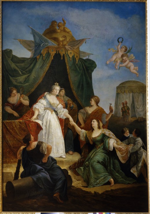 The Accession to the throne of Catherine II od Francesco Fontebasso