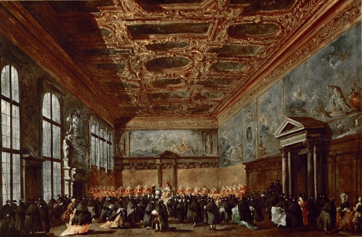 The Doge of Venice Giving Audience in the Sala del Collegio in the Doge’s Palace od Francesco Guardi