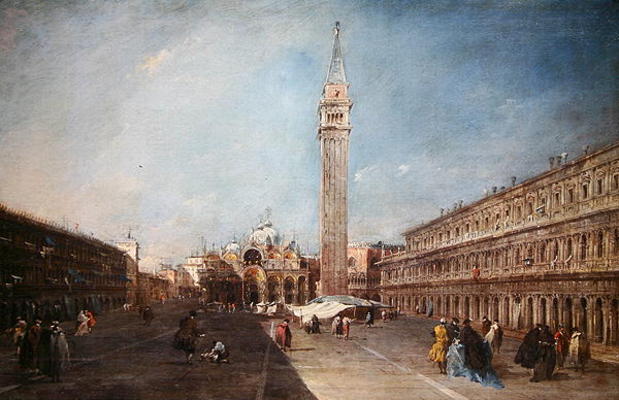Piazza San Marco (oil on canvas) od Francesco Guardi