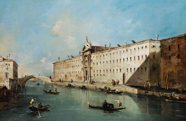 Rio dei Mendicanti (oil on canvas) od Francesco Guardi
