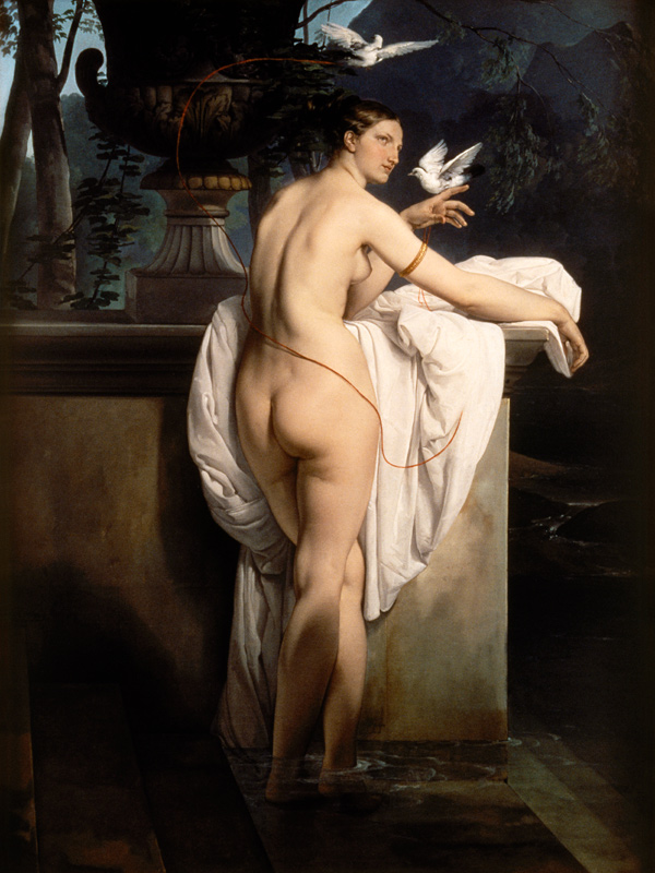 F.Hayez / Venus with two Pigeons / 1830 od Francesco Hayez