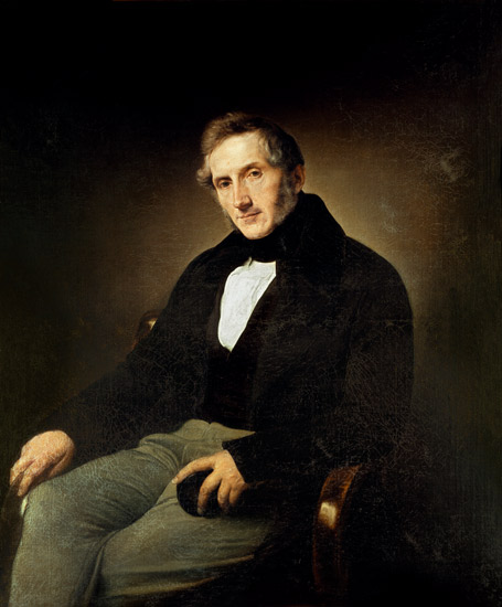 Portrait of Alessandro Manzoni (1785-1873) od Francesco Hayez