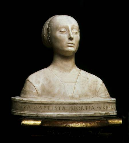 Battista Sforza, Duchess of Urbino, bust od Francesco  Laurana