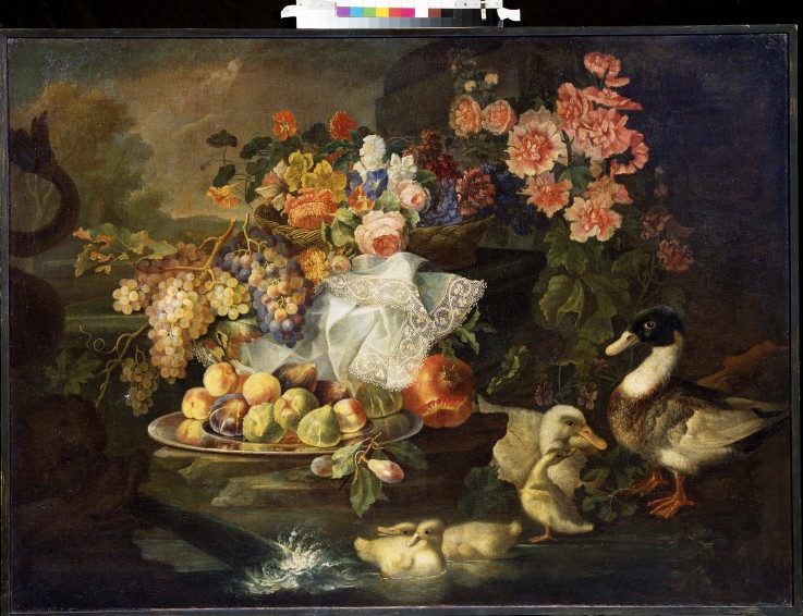 Still life with Fruits and Ducks od Francesco Morosini
