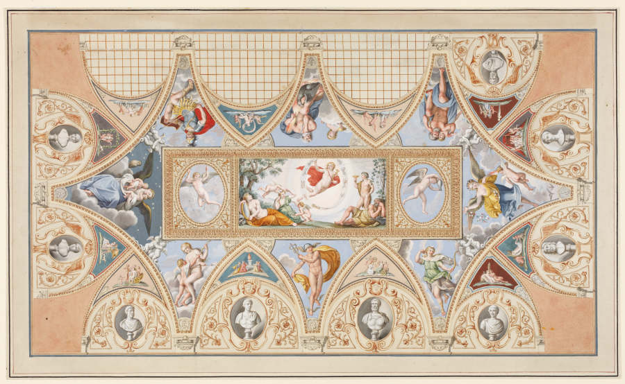 Das Deckengemälde von Francesco Albani im Palazzo Verospi in Rom od Francesco Pannini