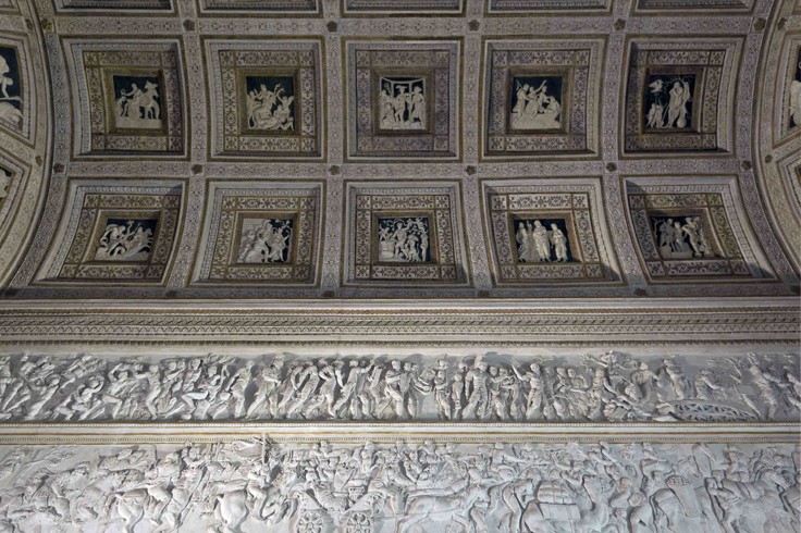 The Room of the Stuccoes (Camera degli Stucchi) of the Palazzo del Tè od Francesco Primaticcio
