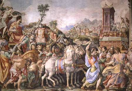 The Triumph of Marcus Furius Camillus (447-365 BC), from the Sala dell'Udienza od Francesco Salviati