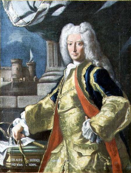 Count Alois Thomas Raimund Harrach, Viceroy of Naples od Francesco Solimena