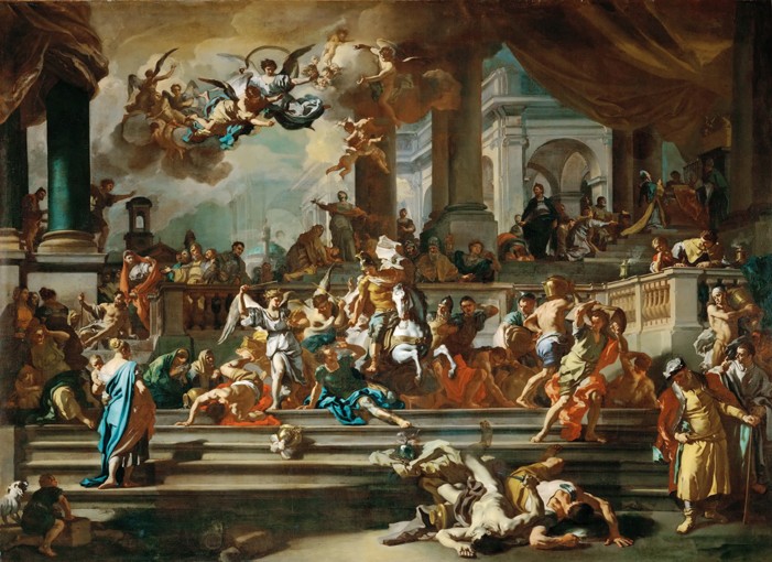The Expulsion of Heliodorus from the Temple od Francesco Solimena