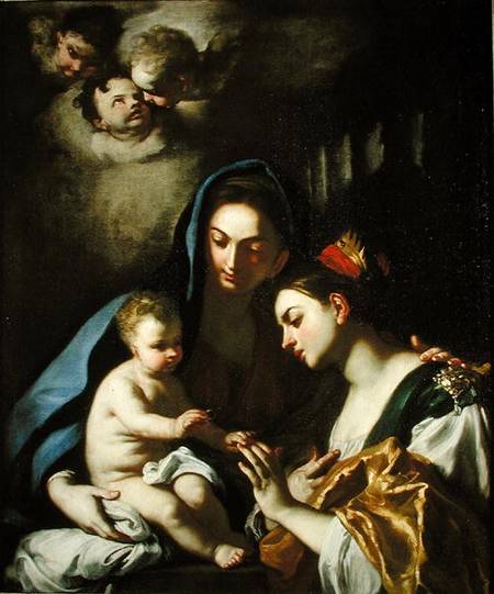 The Mystic Marriage of St. Catherine od Francesco Solimena
