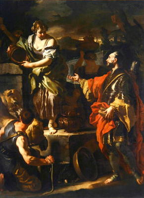 Rebecca and the Servant of Abraham, c.1710 (oil on canvas) od Francesco Solimena