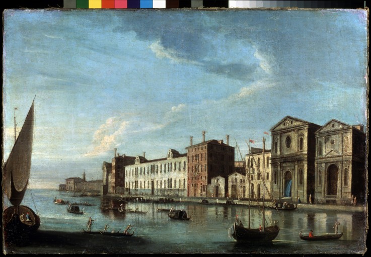 View of Santo Spirito and Zattere in Venice od Francesco Tironi