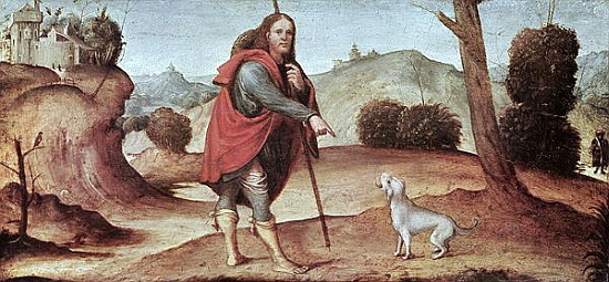 St. Rocco, from a predella panel od (Francesco di Marco Raibolini) Il Francia
