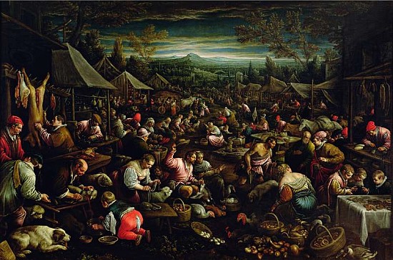 The Small Market od Francesco (Francesco da Ponte) Bassano