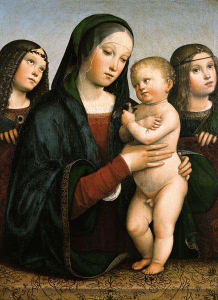 Maria with the child and two angels od Francia, (eigentl. Francesco Raibolini)