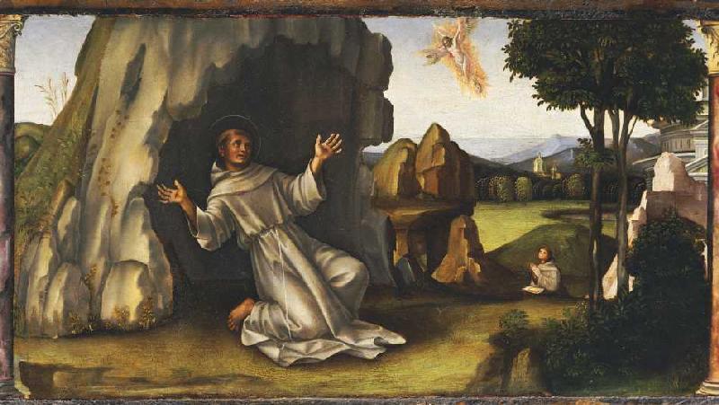 St. Franz of Assisi gets the stigmata od Francia, (eigentl. Francesco Raibolini)